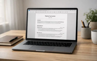 CV template (UK): ATS-friendly format & copy/paste sections for Word & Google Docs