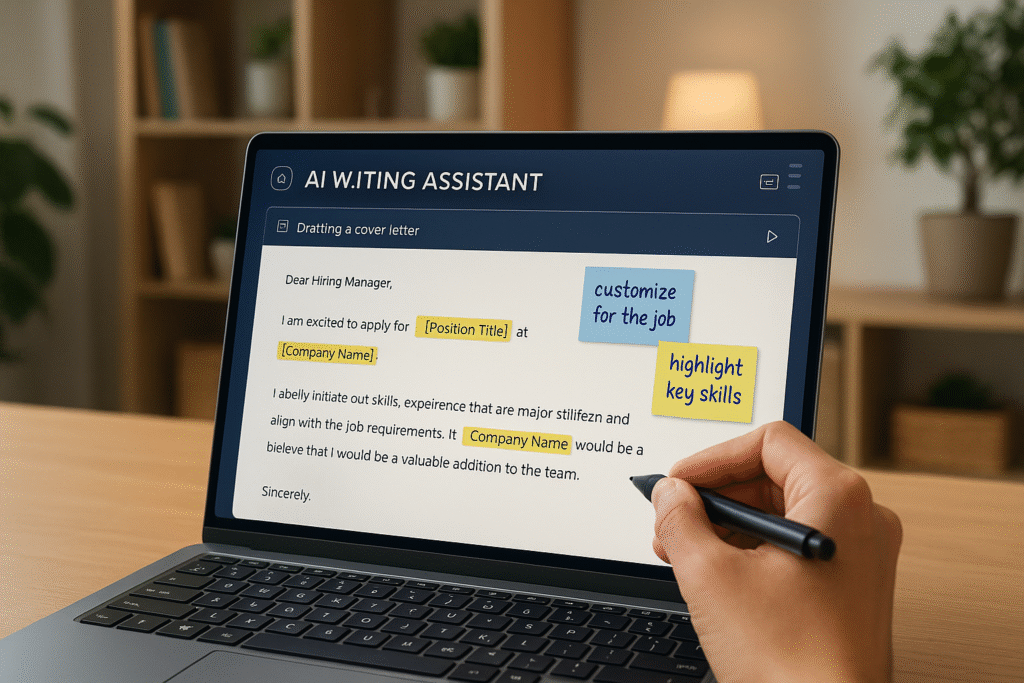 Using AI to improve cover letter writing