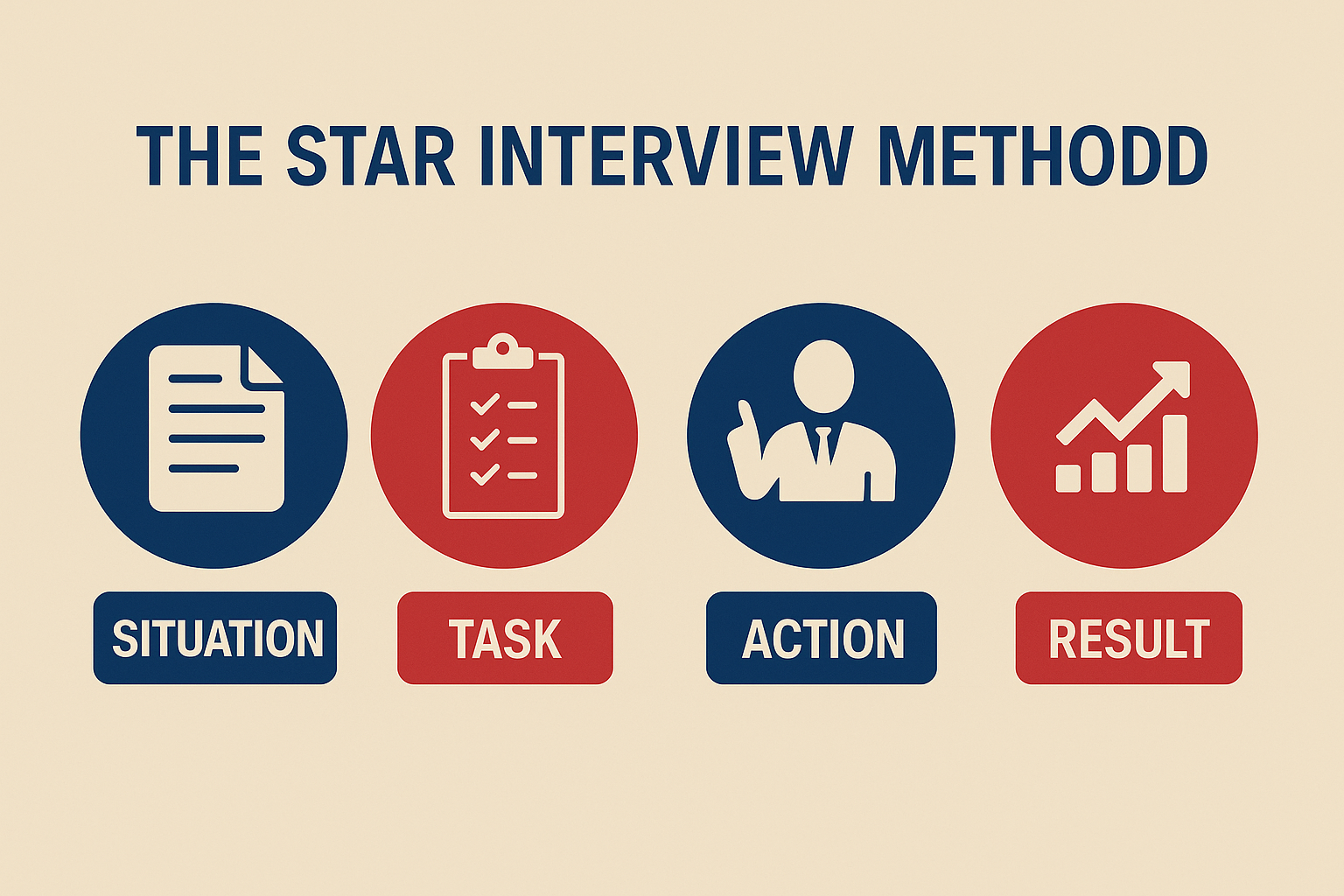 STAR method diagram used in UK interview coaching.